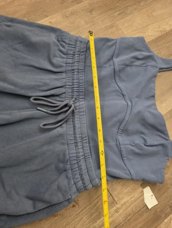 FREE PEOPLE MOVEMENT onesie Slate Blue Jumpsuit with Drawstring Boho Yoga - Picture 9 of 16